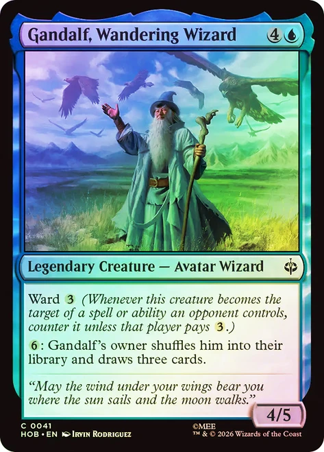 Gandalf, Wandering Wizard
The Hobbit
Single
Magic: The Gathering