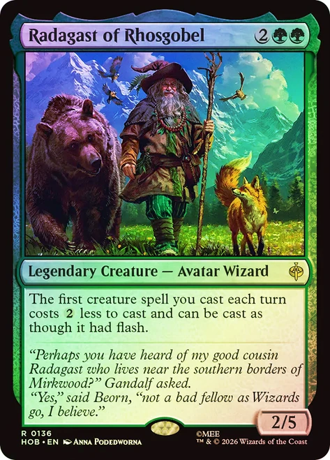 Radagast of Rhosgobel
The Hobbit
Single
Magic: The Gathering