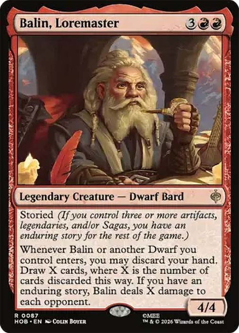 Balin, Loremaster
The Hobbit
Single
Magic: The Gathering