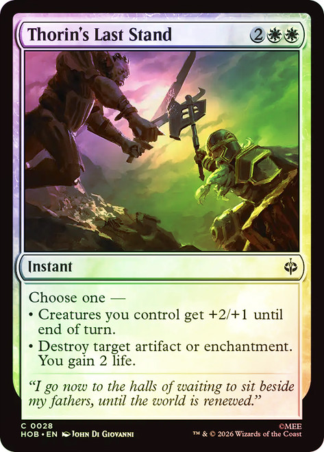 Thorin's Last Stand
The Hobbit
Single
Magic: The Gathering