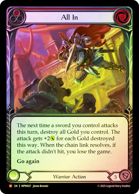 All In
Mastery Pack Warrior
Single
Flesh and Blood