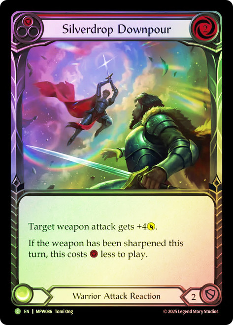 Silverdrop Downpour (Red)
Mastery Pack Warrior
Single
Flesh and Blood