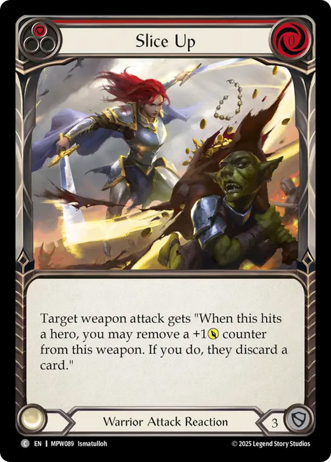 Slice Up
Mastery Pack Warrior
Single
Flesh and Blood