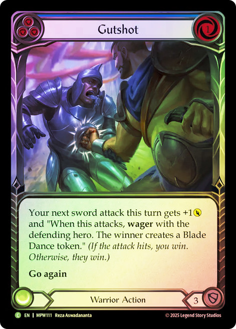 Gutshot (Blue)
Mastery Pack Warrior
Single
Flesh and Blood