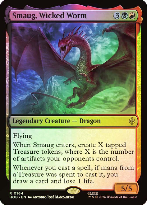 Smaug, Wicked Worm
The Hobbit
Single
Magic: The Gathering