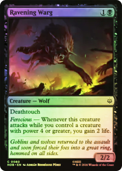 Ravening Warg
The Hobbit
Single
Magic: The Gathering