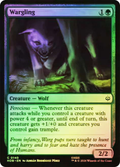 Wargling
The Hobbit
Single
Magic: The Gathering