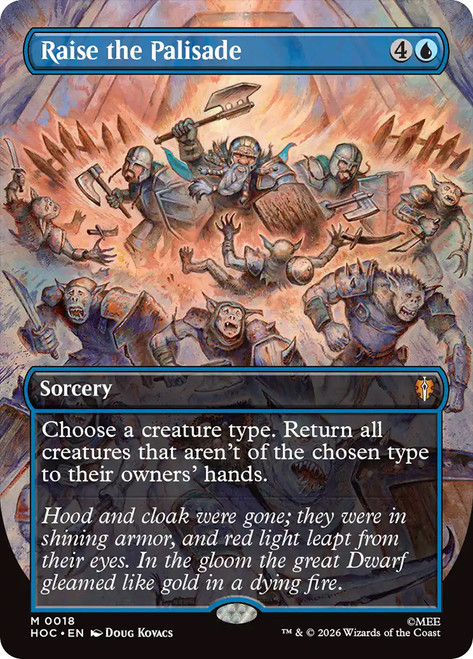 Raise the Palisade
The Hobbit Commander
Single
Magic: The Gathering