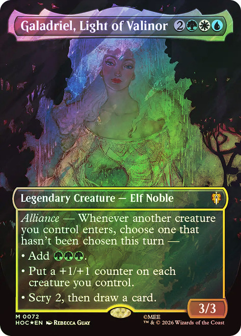 Galadriel, Light of Valinor
The Hobbit Commander
Single
Magic: The Gathering