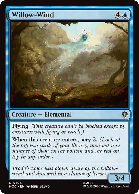 Willow-Wind
The Hobbit Commander
Single
Magic: The Gathering