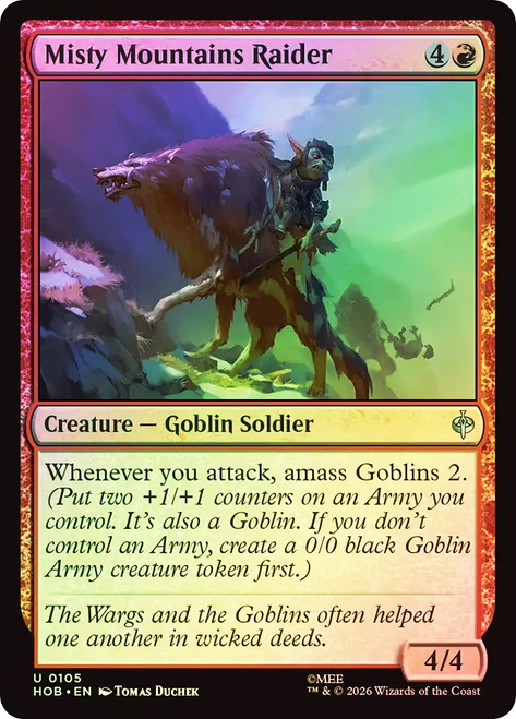 Misty Mountains Raider
The Hobbit
Single
Magic: The Gathering