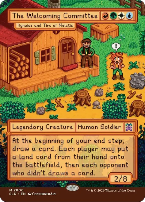 Kynaios and Tiro of Meletis (The Welcoming Committee) (Stardew Valley)
Secret Lair Drop
Single
Magic: The Gathering