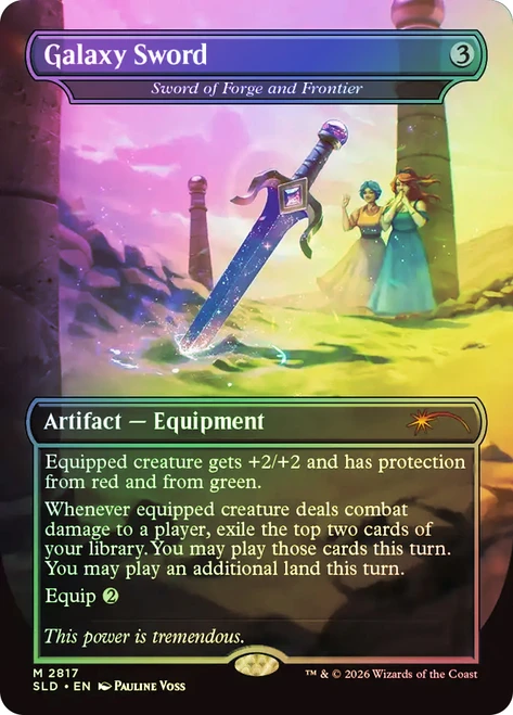 Sword of Forge and Frontier (Galaxy Sword) (Stardew Valley)
Secret Lair Drop
Single
Magic: The Gathering