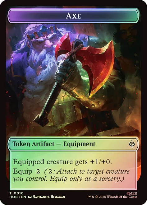 {Axe Token} // {Bird Soldier Token}
The Hobbit
Single
Magic: The Gathering