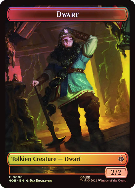 {Dwarf Token} // {Human Soldier Token}
The Hobbit
Single
Magic: The Gathering