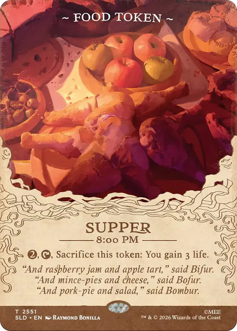 {Food Token} (The Hobbit)
Secret Lair Drop
Single
Magic: The Gathering