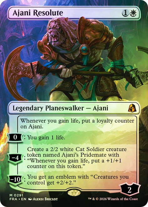 Ajani Resolute
Reality Fracture
Single
Magic: The Gathering