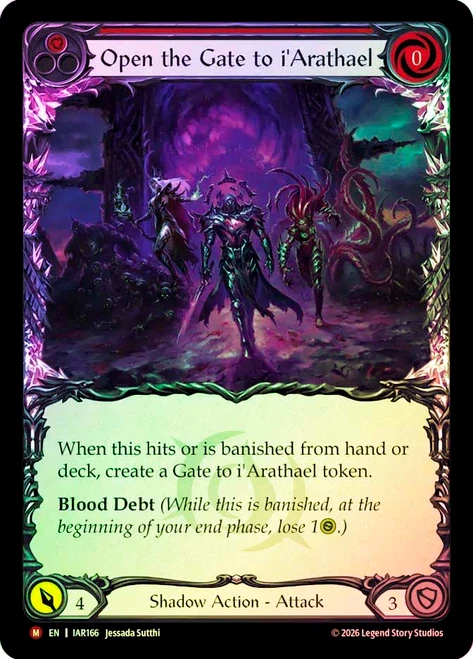 Open the Gate to i'Arathael
Usurp the Shadow Throne
Single
Flesh and Blood