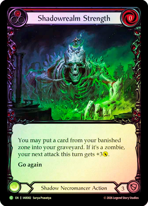 Shadowrealm Strength
Usurp the Shadow Throne
Single
Flesh and Blood