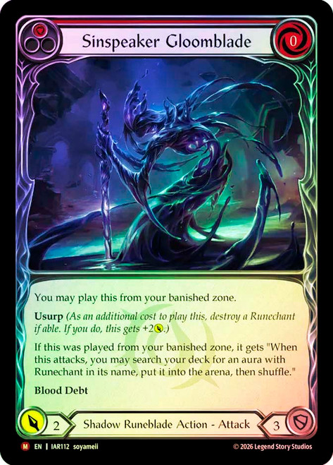 Sinspeaker Gloomblade
Usurp the Shadow Throne
Single
Flesh and Blood