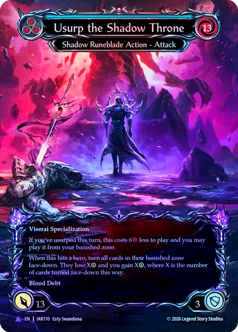 Usurp the Shadow Throne (Marvel) (Borderless)
Usurp the Shadow Throne
Single
Flesh and Blood
