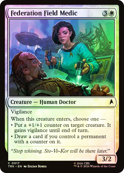 Federation Field Medic
Star Trek
Single
Magic: The Gathering