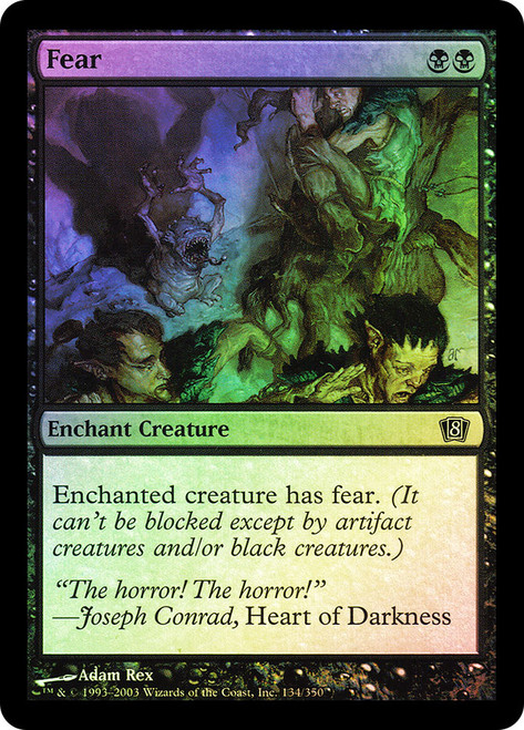 Fear\n8th Edition\nSingle\nMagic The Gathering