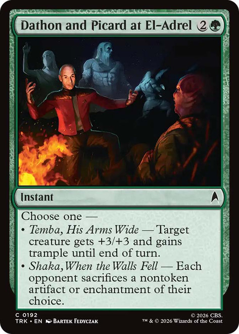 Dathon and Picard at El-Adrel
Star Trek
Single
Magic: The Gathering