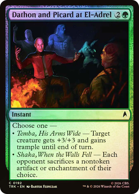 Dathon and Picard at El-Adrel
Star Trek
Single
Magic: The Gathering