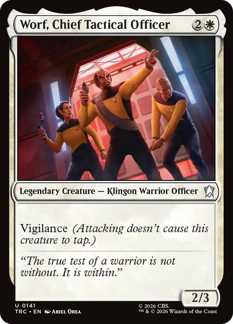 Worf, Chief Tactical Officer
Star Trek Commander
Single
Magic: The Gathering