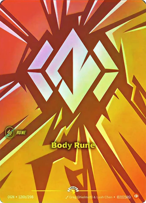 Body Rune (Nexus Night)
Promotional Cards
Single
Riftbound
