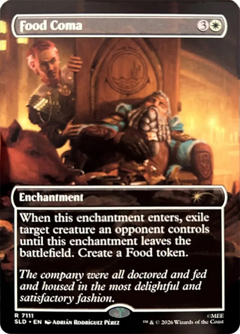 Food Coma (The Hobbit)
Secret Lair Drop
Single
Magic: The Gathering
