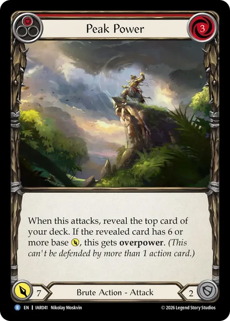 Peak Power (Red)
Usurp the Shadow Throne
Single
Flesh and Blood
