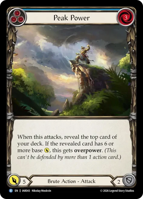 Peak Power (Blue)
Usurp the Shadow Throne
Single
Flesh and Blood