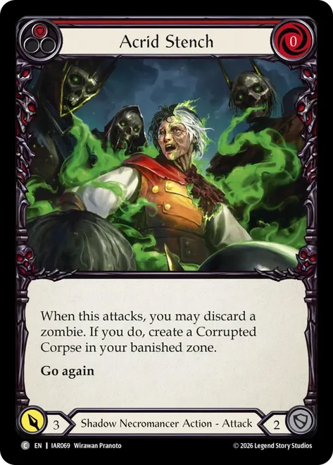 Acrid Stench (Red)
Usurp the Shadow Throne
Single
Flesh and Blood