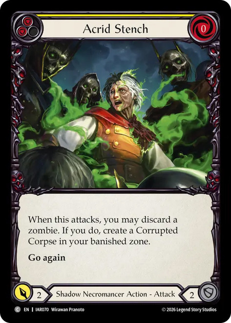 Acrid Stench (Yellow)
Usurp the Shadow Throne
Single
Flesh and Blood