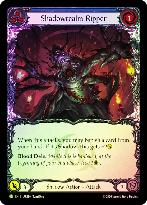Shadowrealm Ripper (Blue)
Usurp the Shadow Throne
Single
Flesh and Blood