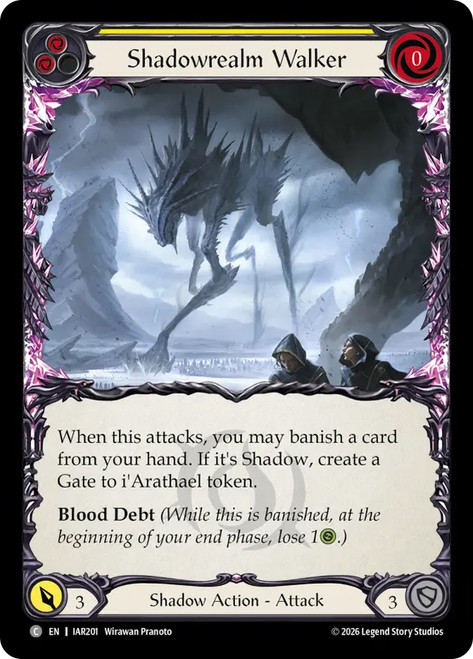 Shadowrealm Walker (Yellow)
Usurp the Shadow Throne
Single
Flesh and Blood