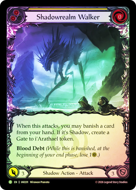 Shadowrealm Walker (Yellow)
Usurp the Shadow Throne
Single
Flesh and Blood