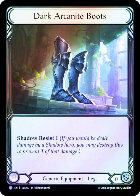 Dark Arcanite Boots
Usurp the Shadow Throne
Single
Flesh and Blood