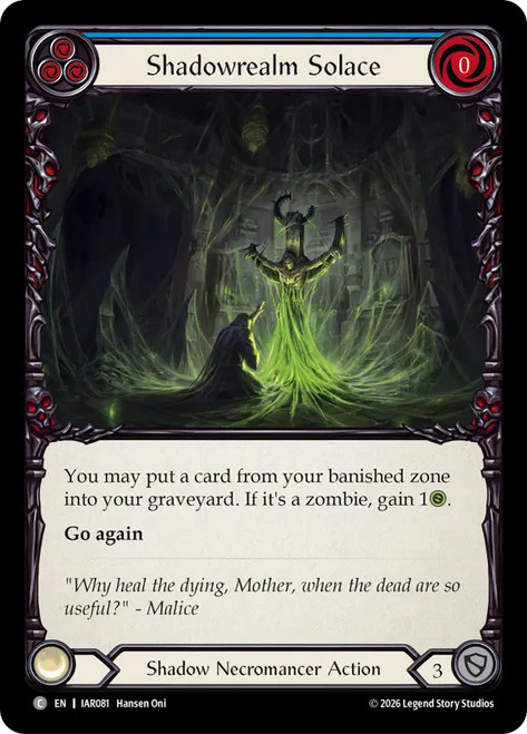 Shadowrealm Solace
Usurp the Shadow Throne
Single
Flesh and Blood