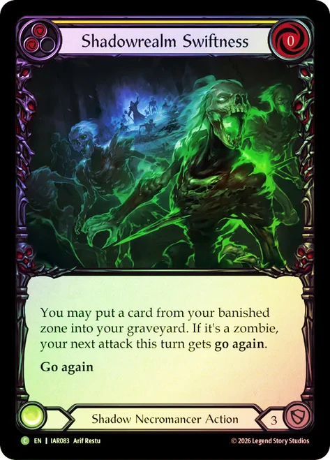 Shadowrealm Swiftness
Usurp the Shadow Throne
Single
Flesh and Blood
