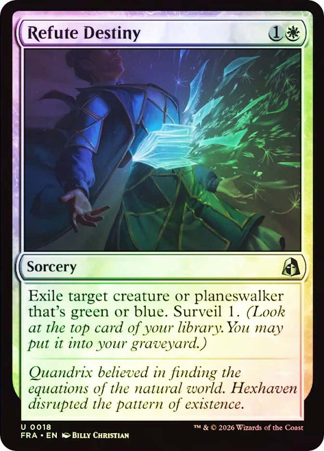 Refute Destiny
Reality Fracture
Single
Magic: The Gathering