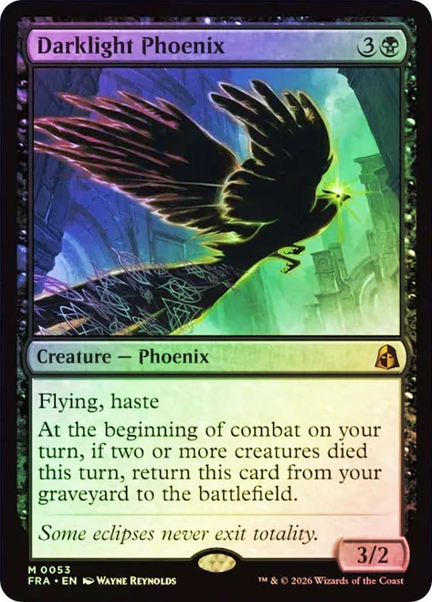 Darklight Phoenix
Reality Fracture
Single
Magic: The Gathering