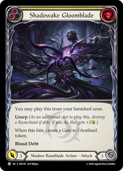 Shadowake Gloomblade (Yellow)
Usurp the Shadow Throne
Single
Flesh and Blood