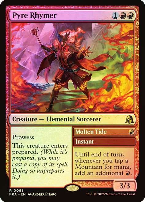 Pyre Rhymer // Molten Tide
Reality Fracture
Single
Magic: The Gathering