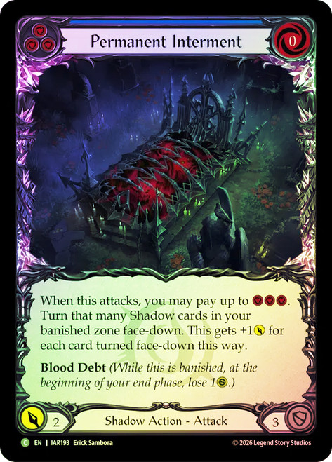 Permanent Interment (Blue)
Usurp the Shadow Throne
Single
Flesh and Blood