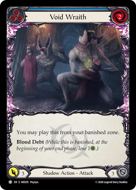 Void Wraith (Blue)
Usurp the Shadow Throne
Single
Flesh and Blood