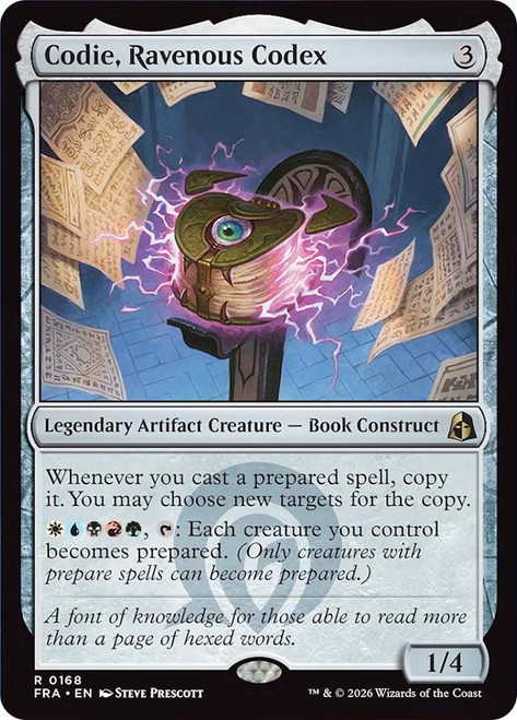Codie, Ravenous Codex
Reality Fracture
Single
Magic: The Gathering