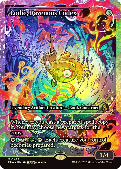 Codie, Ravenous Codex
Reality Fracture
Single
Magic: The Gathering